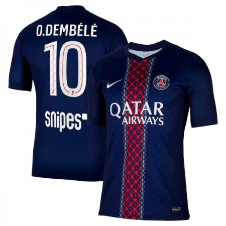 Paris Saint-Germain O. Dembele 10 Domaći Nogometni Dresovi 2025-26 Paris Saint-Germain O. Dembele 10 Domaći Nogometni Dresovi 2025-26